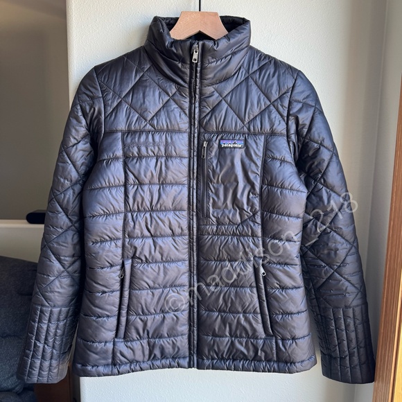Patagonia Radalie Jacket Black Small Slim Fit Puffer Jacket Windproof S - Picture 14 of 16
